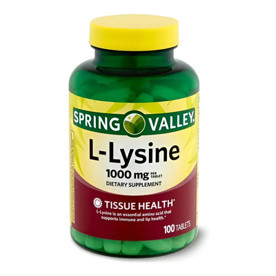 L- Lisina L Lysine Inmunidad 1000 Mg 100 Tabs Spring Valley | MercadoLibre