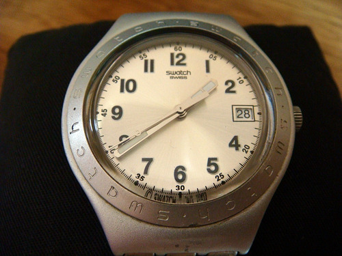 Reloj Swatch Aluminium Extensible De Malla Swiss Made
