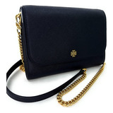 Crossbody Tory Burch Emerson Chain Wallet Black Original 