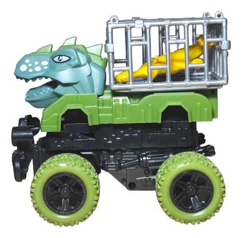 Pack X3 Camion Monster Dinosaurio Con Jaula 