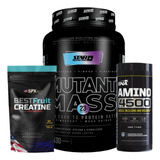 Creatina + Amino 4500 Ena + Whey Gainer Mutant Mass 1.5 Kg