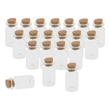 2 X 20 Pcs 7ml Mini Frascos Vacíos Botellas Con Tapones De