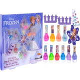 Set De Manicure Frozen Ii Esmalte Uñas No Toxico 14 Piezas 