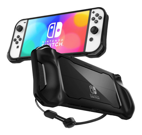 Capa Case Original Spigen Nintendo Switch Oled Rugged Armor