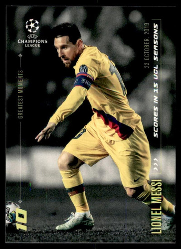 2020 Topps Uefa Champions League Lionel Messi Mejores Moment