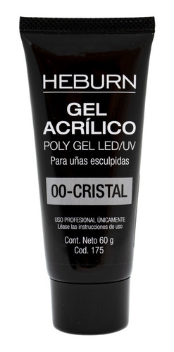 Heburn Gel Acrílico Poly Gel Led Uv Uñas Esculpidas 60gr 175