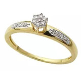 Aro 13,anel Chuveiro,diamantes Ouro 18k Aliança/presente.