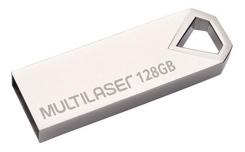 Pen Drive Multilaser Diamond 2.0 128gb Pd853 - Prata