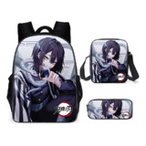 3 Piezas Mochila Demon Slayer Kamado Nezuko Bolsa De Almu 55