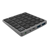 Teclado Numérico Inalámbrico N970 Con Usb Hub Dual