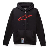 Jm Buzo Alpinestars Ageless Ii Zip Hoodie Casual Negro Rojo