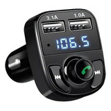 Carregador Usb P/ Carro Mp3 Transmissor Fm Sem Fio Bluetooth