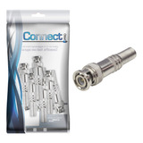 10x Conector Bnc Mola Plug 6mm Cftv - 50 Ohms P/soldar