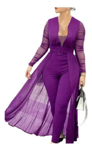 Enterizo Palazzo For Mujer Hermoso Y Elegante Jumpsuit .