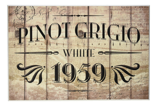 Stupell Home Décor Pinot Grigio - Placa De Pared Para Coci.