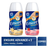 Ensure Advance Shake 2 Vainilla + 2 Frutilla X 220 Ml