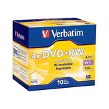 Verbatim 4.7 Gb 1x- 4x Disco Regrabable Dvd + Rw, 10-disco D