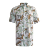 Camisa Manga Corta Fibrana Hawaiana Oversize Y-import Style