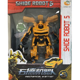 Robo Transformers Carro Camaro Amarelo Bumblebee Robot 5