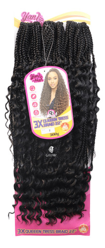 Cabelo Queen Tress Braids Tranças Pronta 300gr - Yan Hair Cor Castanho Escuro Cor #2