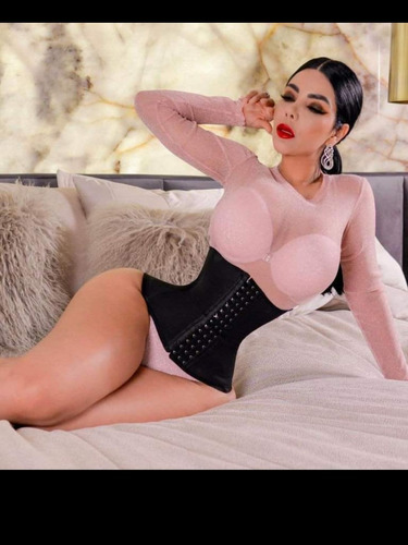 Faja Cinturilla Latex Tipo Colombiano Corset Reductiva Sudar