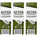 300 Hojas De Afeitar De Seguridad Astra Platinum De Doble Fi