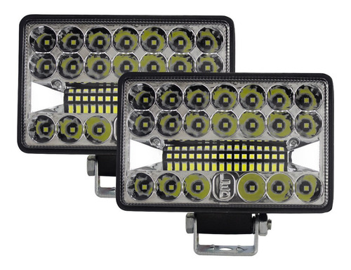 Kit De Faros Estrobo Blanco Tunelight 144w 36 Leds Jeep/4x4