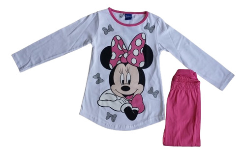 Pijama De Nena Minnie Disney Original T 4 Remera  Pantalon