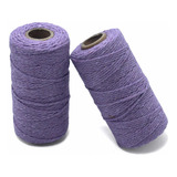 Yzsfirm 2mm Cotton Twine Rope Light Purple String Bakers Twi