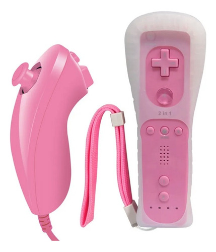 Control Rosa+ Nunchuck+ Correa+ Wii Motion Para Wii Wii U