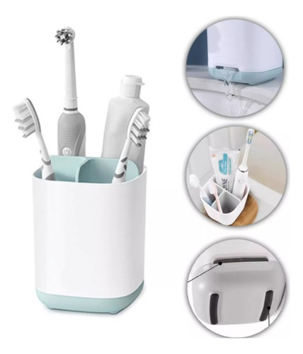 Porta Cepillos De Dientes Y Para Pasta Dental Organizador