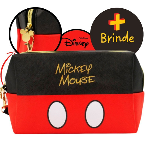 Necessaire Grande Disney Mickey Minnie Estojo Envio Rápido!