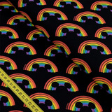 Tecido Tricoline - Disney: Mickey Rainbow (0,50x1,40)