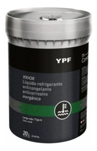 Líquido Refrigerante Ypf Kriox Verde Inorgánico X 20 Lts