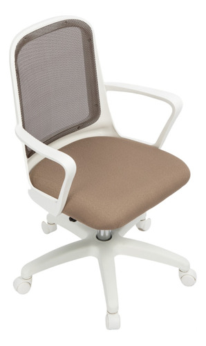 Silla Escritorio Pc Rossi Fresa Ergonómica Giratoria Blanca