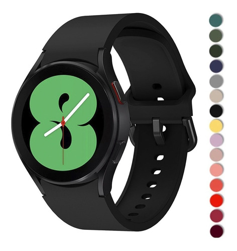 Pulseira Silicone Para Samsung Galaxy Watch4 44mm 40mm 46mm 