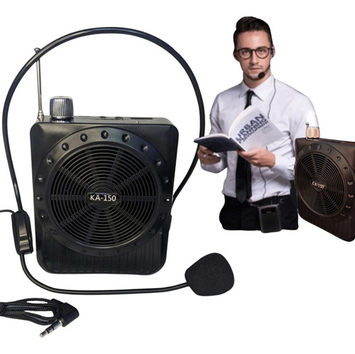 Amplificador Megafone Microfone Kit Completo Bluetooth Usb 
