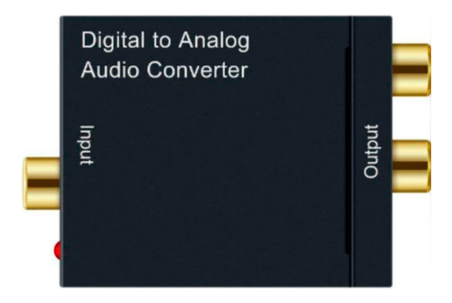 Conversor De Áudio Digital Óptico P/ Analógico Rca Home Som