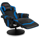 Silla Gamer Reclinable Masaje Color Azul Marca Goplus