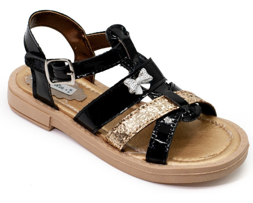 Sandalias Nena Tiras Brillo Baja Winpie 640  27 Al 34