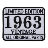 Parche Bordado Vintage 1963 Limited Edition Original  Parts