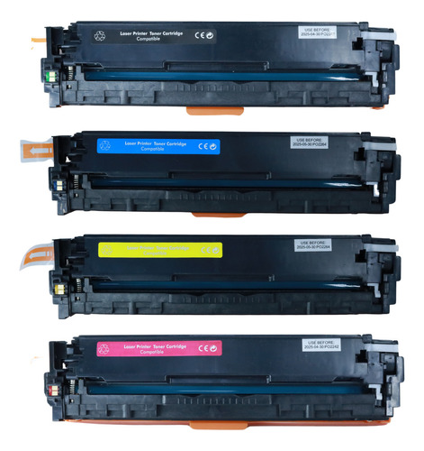 Kit 4 Toner Compativel 128a Cm1415 Cm1415fnw Cp1525 Cp1525nw