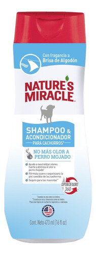 Nature´s Miracle® Shampoo Y Acond. Brisas Algodón Cachorros
