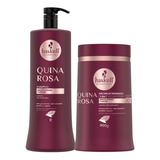 Kit Quina Rosa Haskell Shampoo 1 Lt + Máscara 2 Em 1 900g