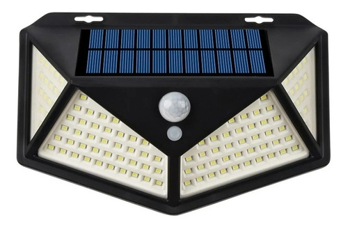 Pack 5 Foco Solar 100 Led Exterior Con Sensor De Movimiento