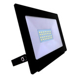 Reflector Proyector Led 20w Interelec Ip65 L Calida Exterior Color De La Carcasa Negro Color De La Luz Blanco Cálido 220v