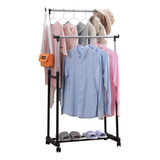 Rack Perchero Organizador Doble Ropa Armario Closet Hogar