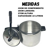 Panela De Pressão Polida 10 Litros