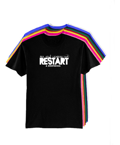Camiseta Camisa Banda Restart Rock Emo Brasileira Promoção
