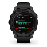 Smartwatch Gps Garmin Fênix 7 Solar Cinza 47mm Touch Hrm Oxi